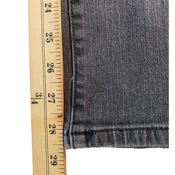 Simply Vera Wang Womens Grey Cotton Jeans with Zipper Pockets Size 16P Steampunk - Picture 8 of 10